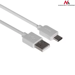 Maclean mctv-831 USB przewód przewód przyłączeniowy C-wtyczka na wtyk A kablem Super Speed 1 m, biały MCTV-831 - Kable USB - miniaturka - grafika 1