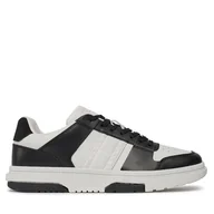 Półbuty męskie - Sneakersy Tommy Jeans Tjm Leather Cupsole 2.0 EM0EM01352 Black/Ecru BDS - miniaturka - grafika 1