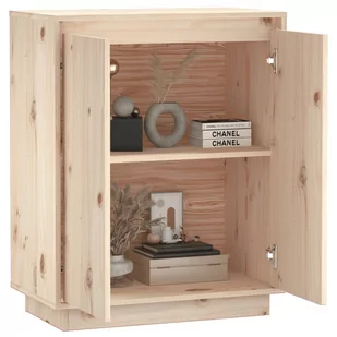 Lumarko Szafka, 60x34x75 cm, lite drewno sosnowe - Szafki do salonu - miniaturka - grafika 6