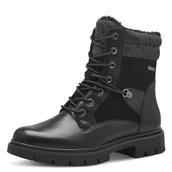 Kozaki damskie - Tamaris Comfort damskie sznurowanie z podszewką i modne kozaki Tex, czarne, rozmiar 38 EU, czarny, 38 EU - miniaturka - grafika 1