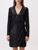Sukienki - Reserved - Cekinowa sukienka mini - czarny - miniaturka - grafika 1
