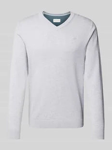Sweter z dzianiny o kroju regular fit z czystej bawełny - Swetry męskie - miniaturka - grafika 1
