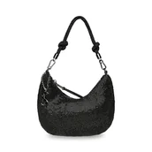 Torebki damskie - Steve Madden Kaya Rhinestone Hobo Bag, Black - miniaturka - grafika 1