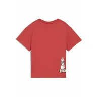Odzież sportowa dziecięca - Dziecięca luźna koszulka PUMA x HELLO KITTY AND FRIENDS z grafiką PUMA Red Fire - miniaturka - grafika 1