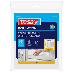 Tesa Uszczelka piankowa Pur Eco 9mm x 10m biała - Akcesoria do okien Tesa Uszczelka piankowa Pur Eco 9mm x 10m biała - Akcesoria do okien - miniaturka - grafika 1