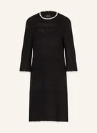 Sukienki - Marc Cain Sukienka Szydełkowa Z Rękawami 3/4 schwarz - miniaturka - grafika 1