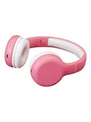 Słuchawki - Lenco HPB-110 - headphones with mic biało różowe - miniaturka - grafika 1