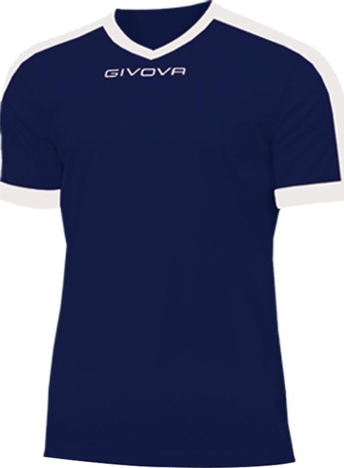 Givova Koszulka Givova Revolution Interlock granatowo-biała MAC04 0403 : Rozmiar - XL