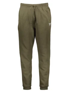 Reebok Spodnie dresowe w kolorze khaki - Spodnie sportowe męskie - miniaturka - grafika 1