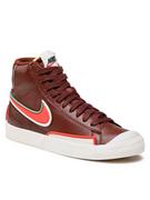 Buty sportowe damskie - Nike Buty Blazer Mid ‘77 Infinite DA7233 200 Bordowy - miniaturka - grafika 1