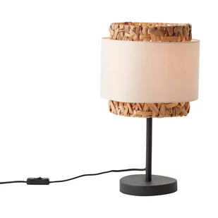 Lampa stołowa Waterlilly czarna/naturalna/biała - Lampy stojące - miniaturka - grafika 4