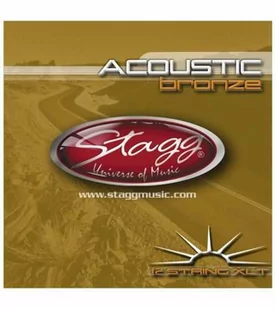 Stagg AC12STBR struny do gitary akustycznej dwunastostrunowej 10-47 - Struny gitarowe  - miniaturka - grafika 1