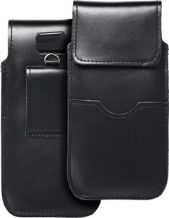 OEM Skórzana uniwersalna wsuwka z klapką - ROYAL / czarny - Rozmiar L - IPHONE 6 / 7 / 8 - Etui i futerały do telefonów - miniaturka - grafika 1