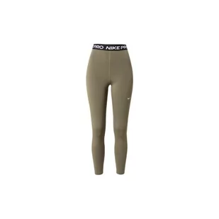 Legginsy damskie Nike Pro sportowe Khaki AO9968-222 - Legginsy - miniaturka - grafika 1