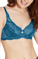Biustonosze - Triumph biustonosz miękki koronkowy niebieski Amourette Charm W rozmiar 75C - miniaturka - grafika 1