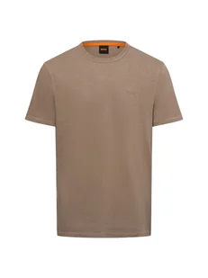 BOSS Orange T-shirt męski Mężczyźni Bawełna brązowy jednolity, S - Koszulki męskie - miniaturka - grafika 1