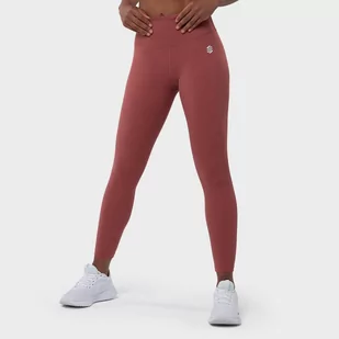 Legginsy średni stan Fitness SIROKO Success Ceglany Kobieta - Spodnie sportowe damskie - miniaturka - grafika 1