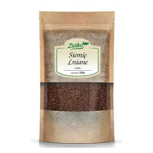 Ziółko Siemię Lniane brązowe 500 g - Przyprawy i zioła sypkie - miniaturka - grafika 1