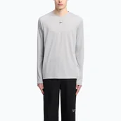 Koszulki męskie - Longsleeve męski Reebok Id Train Tech Tee leisure grey - miniaturka - grafika 1