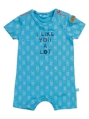 Kombinezony dla dzieci - Niemowlęcy chłopięcy rampers bawełniany niebieski Lief r.62 - miniaturka - grafika 1