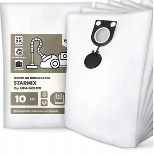 10x Worek do Odkurzacza Starmix ISp ARM-1435 Ew Syntetyczny Tekstylny G9 - Worki do odkurzaczy - miniaturka - grafika 1