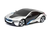Zabawki zdalnie sterowane - BMW I8 R/C skala 1:24  Rastar 48400 samochód sterowany srebrny - miniaturka - grafika 1