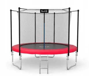 Trampolina Ogrodowa Carelife 252Cm Siatka Drabinka - Trampoliny - miniaturka - grafika 1