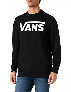 Vans Męska bluza Mn Classic Crew II, czarny (Black-fwhite Y28), XS - Bluzy męskie - miniaturka - grafika 1
