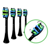 Końcówki do szczoteczek elektrycznych - 4x Końcówki do GRUNDIG TBB 87 88 8731 8730 zamiennik czarne główki sterylne - miniaturka - grafika 1