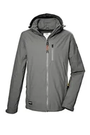 Kurtki męskie - G.I.G.A. DX Męska kurtka softshellowa/kurtka outdoorowa z odpinanym kapturem GS 82 MN SFTSHLL JCKT, stalowoszara, 4XL, 43117-000 - miniaturka - grafika 1