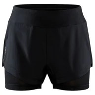 Spodnie sportowe damskie - Szorty damskie Craft Adv Essence 2V1 Rozmiar: L / Kolor: czarny - miniaturka - grafika 1