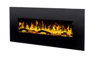Kominki elektryczne - Aflamo Kominek elektryczny Led ścienny bez grzania Albion 50" czarny 516 - miniaturka - grafika 1