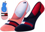 Skarpetki damskie - Damskie Stopki Tommy Hilfiger Invisible 2Pak 39-42 - miniaturka - grafika 1