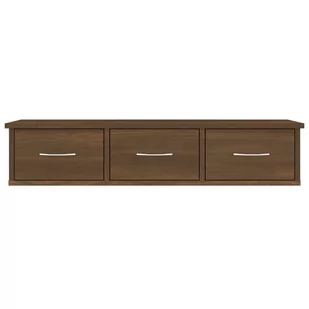 Lumarko Szafka ścienna, brązowy dąb, 88x26x18,5 cm - Półki do salonu - miniaturka - grafika 4