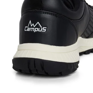 Buty miejskie męskie sneakersy z ekoskóry - MERO CAMPUS czarny Rozmiar: 40 - Buty trekkingowe męskie - miniaturka - grafika 8