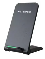 Ładowarki do telefonów - Ładowarka indukcyjna 30W USB-C 2-pętle Qi mocna składana wskaźnik led - miniaturka - grafika 1