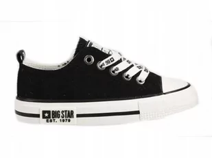 Trampki Buty Dziecięce Big Star Kk374045 Czarne 28 - Buty dla dziewczynek - miniaturka - grafika 1