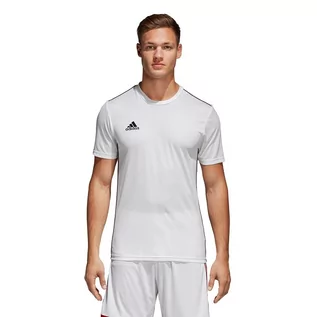 Koszulki męskie - Adidas Koszulka męska Core 18 JSY biała r L CV3453 CV3453 - grafika 1