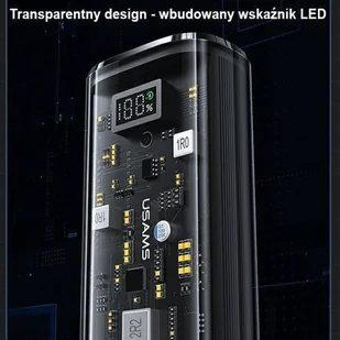 USAMS Powerbank 9000mAh PD 20W QC3.0+PD Dual-Port Fast Charge czarny/black 10KCD18901(US-CD189) - Powerbanki - miniaturka - grafika 20
