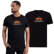 Odzież taktyczna i umundurowanie - Koszulka Alpha Industries Basic T Rubber 100501RB 03 - Czarna L - miniaturka - grafika 1