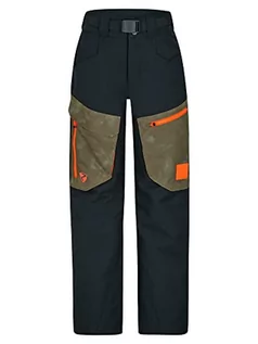 Spodnie narciarskie - Ziener Chłopięce spodnie narciarskie AKANDO | wodoszczelne, wiatroszczelne, ciepłe, Black.tie dye Seaweed, 128 - grafika 1