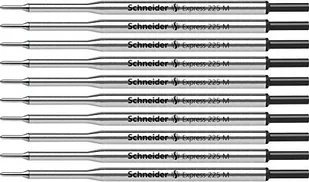 Schneider Express 225 M wkład o dużej pojemności do długopisu, czarny, ISO 12757-2 G1, opakowanie 10 sztuk - Długopisy - miniaturka - grafika 1
