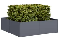 Donice - Elior Prostokątna donica antracytowa do ogrodu S9-R50 - miniaturka - grafika 1