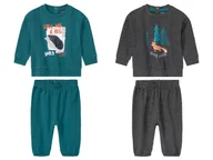 Komplety dla niemowląt - lupilu® Dres niemowlęcy z biobawełną (bluzka + spodnie) - miniaturka - grafika 1
