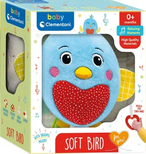 Clementoni TOY RATTLE SOFT BIRD 0 MON 17794 - Zabawki interaktywne dla dzieci - miniaturka - grafika 1