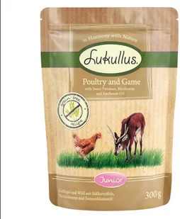 Lukullus Naturkost Junior, 6 x 300 g - Drób i dziczyzna - Mokra karma dla psów - miniaturka - grafika 1