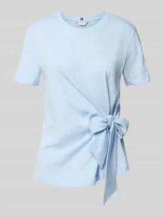 T-shirt o kroju regular fit z czystej bawełny - Koszulki i topy damskie - miniaturka - grafika 1