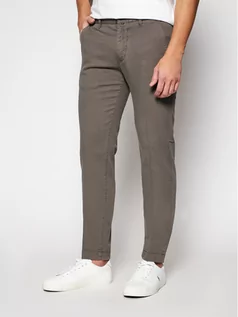 Spodnie męskie - Marc O'Polo Spodnie materiałowe B21 0108 10064 Szary Tapered Fit - grafika 1