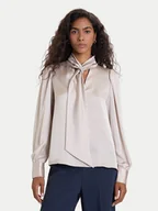 Bluzki damskie - Vero Moda Bluzka Nini 10336252 Beżowy Standard Fit - miniaturka - grafika 1