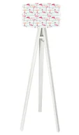 Lampy stojące - Macodesign Lampa podłogowa Flamingi tripod-foto-239p-w, 60 W - miniaturka - grafika 1